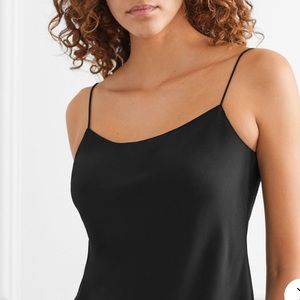 THEORY tech stretch silk tank camisole